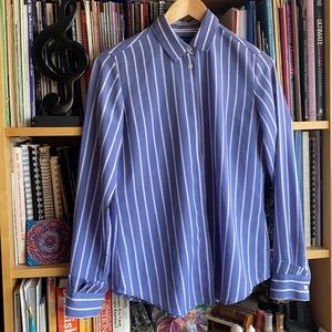 1️⃣9️⃣ Banana Republic Striped Formal Shirt: XS